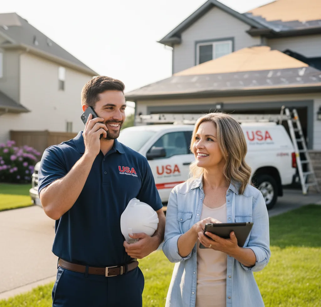 USA Roof Repair Experts customer support in Bridgewater Town